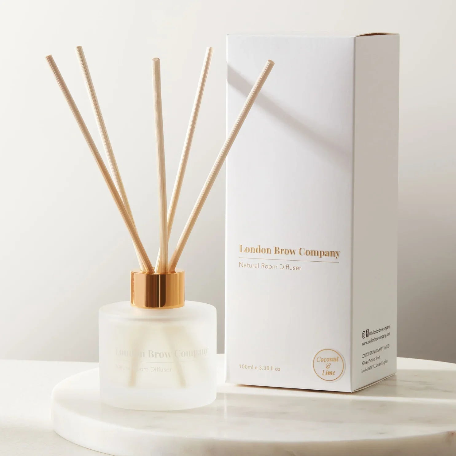 London Brow Co. Signature Luxury Reed Diffuser – 100ml - REGN