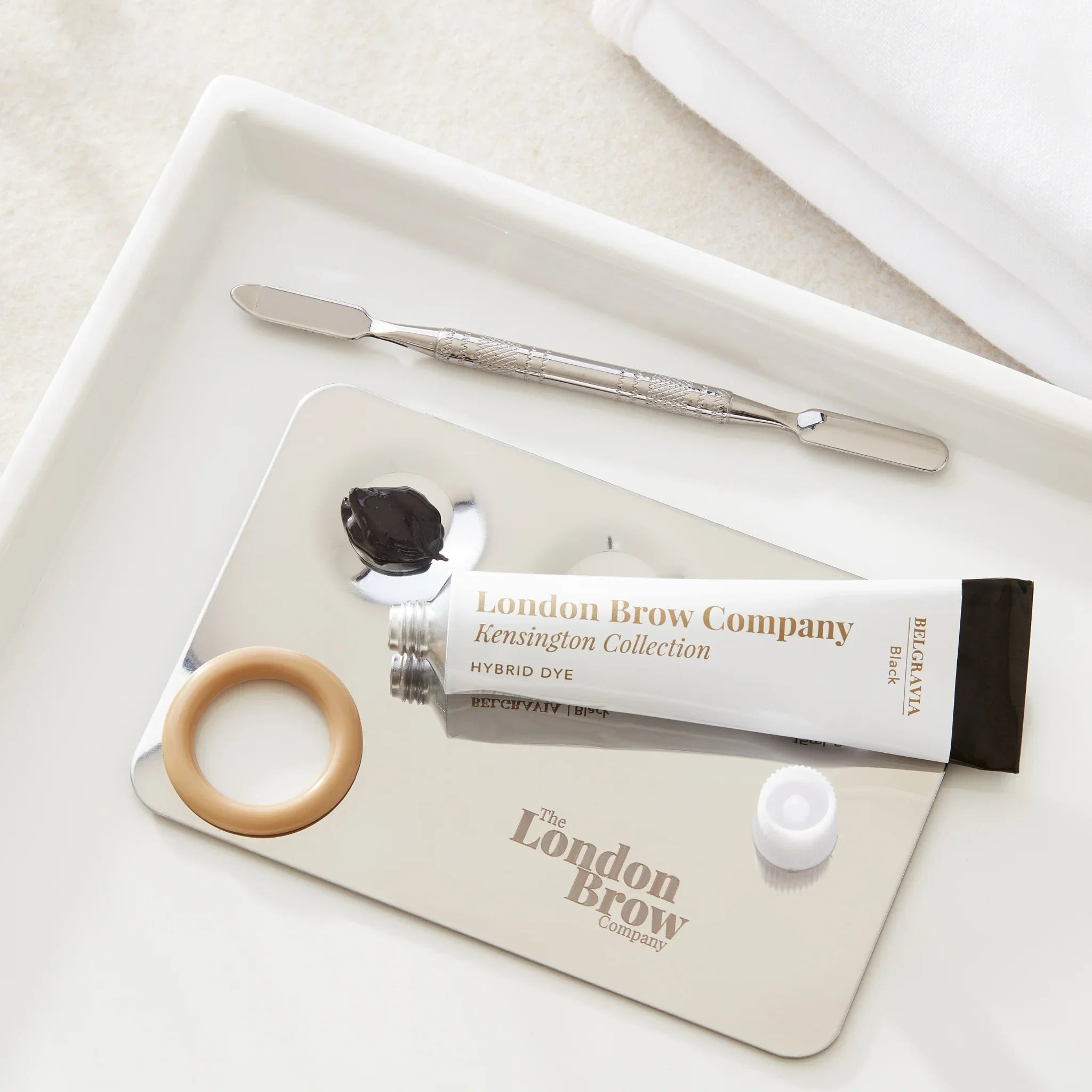 London Brow MUA Mixing Palette – Stainless Steel Tint & Lamination Palette - REGN