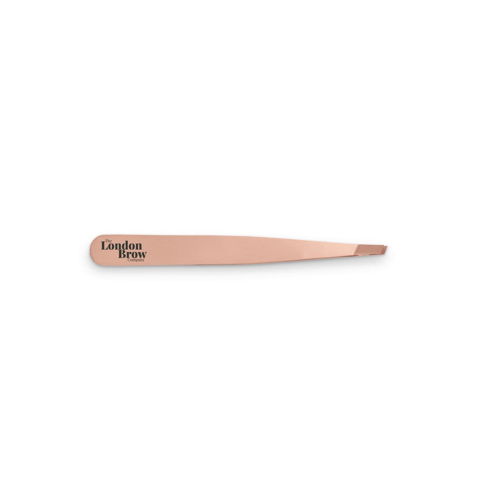 London Brow Precision Slanted Rose Gold Tweezers - REGN