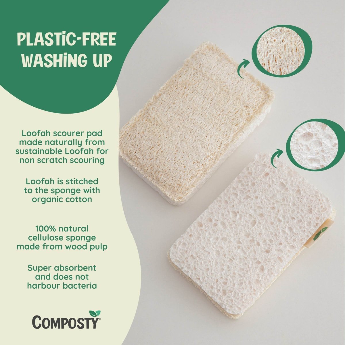 Loofah Scourer Eco Sponges - REGN