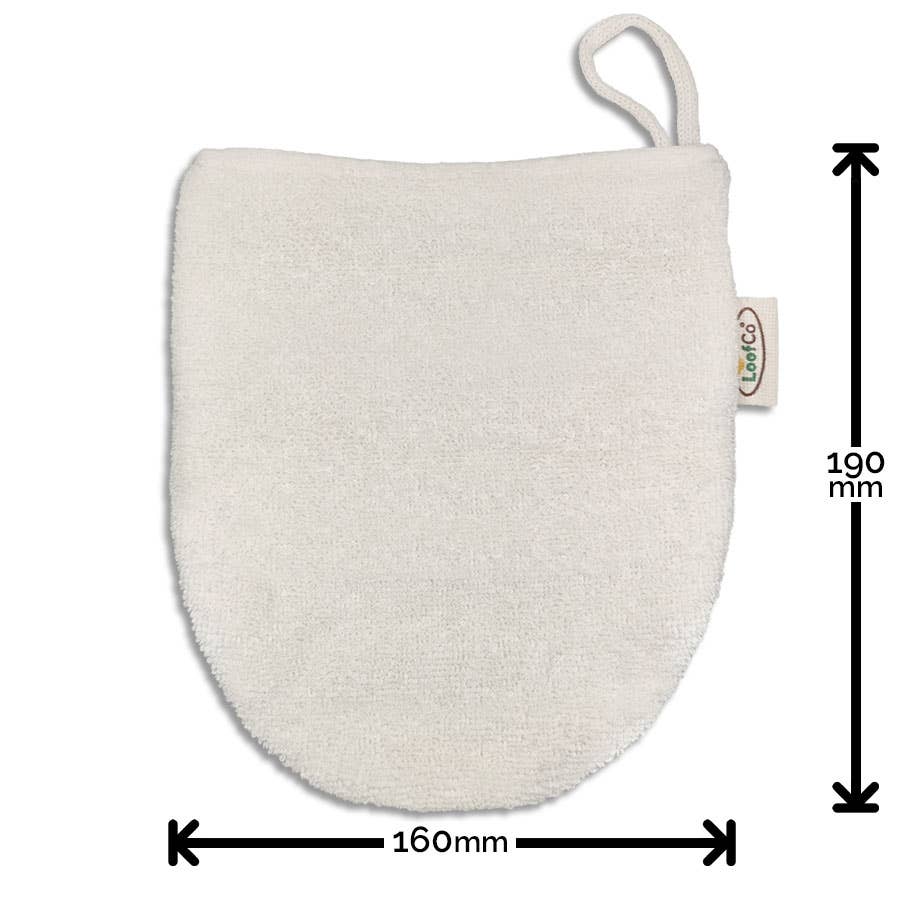 LoofCo Cleansing Mitt – Egyptian Cotton Face & Body Wash Glove - REGN