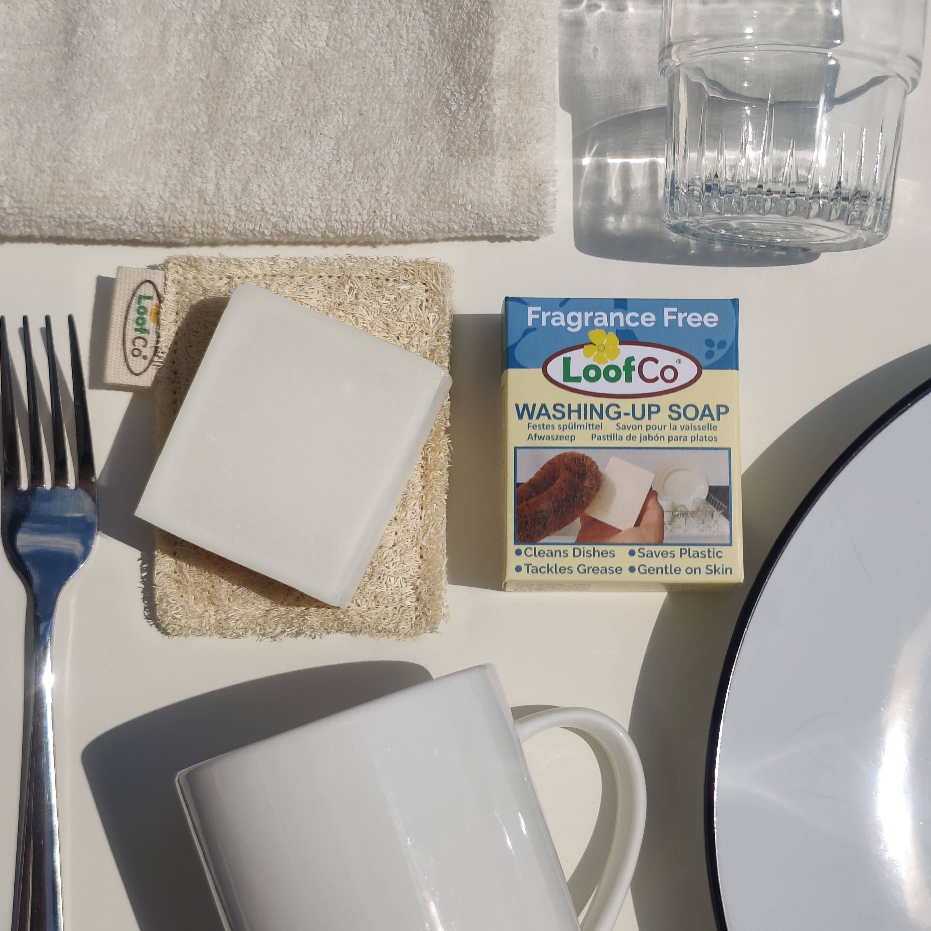 LoofCo Dish Washing - Up Soap Bar 100g – Palm Oil Free & Fragrance Free - REGN