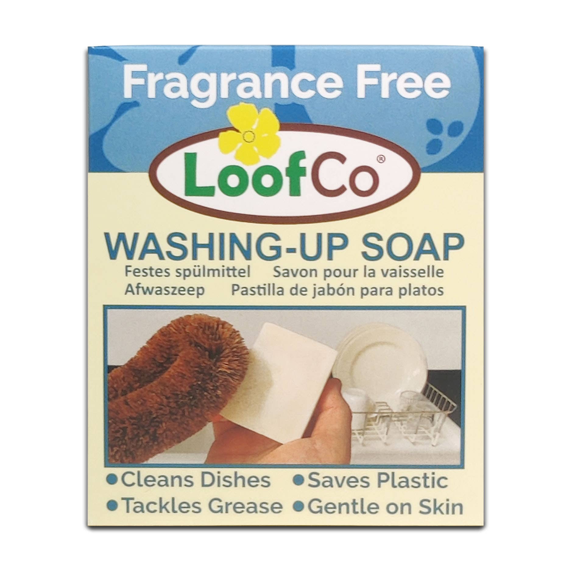 LoofCo Dish Washing - Up Soap Bar 100g – Palm Oil Free & Fragrance Free - REGN
