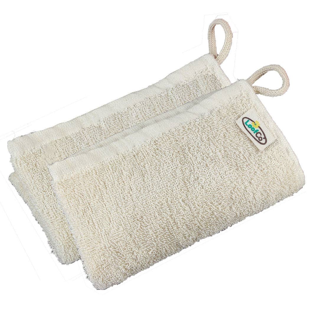 LoofCo Kitchen Cloths 2 - Pack – Sustainable Egyptian Cotton Cleaning Cloths - REGN