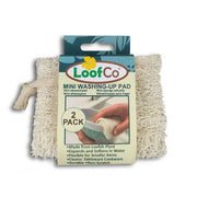LoofCo Mini Washing - Up Pads 2 - Pack – Natural Loofah Dish Sponges - REGN