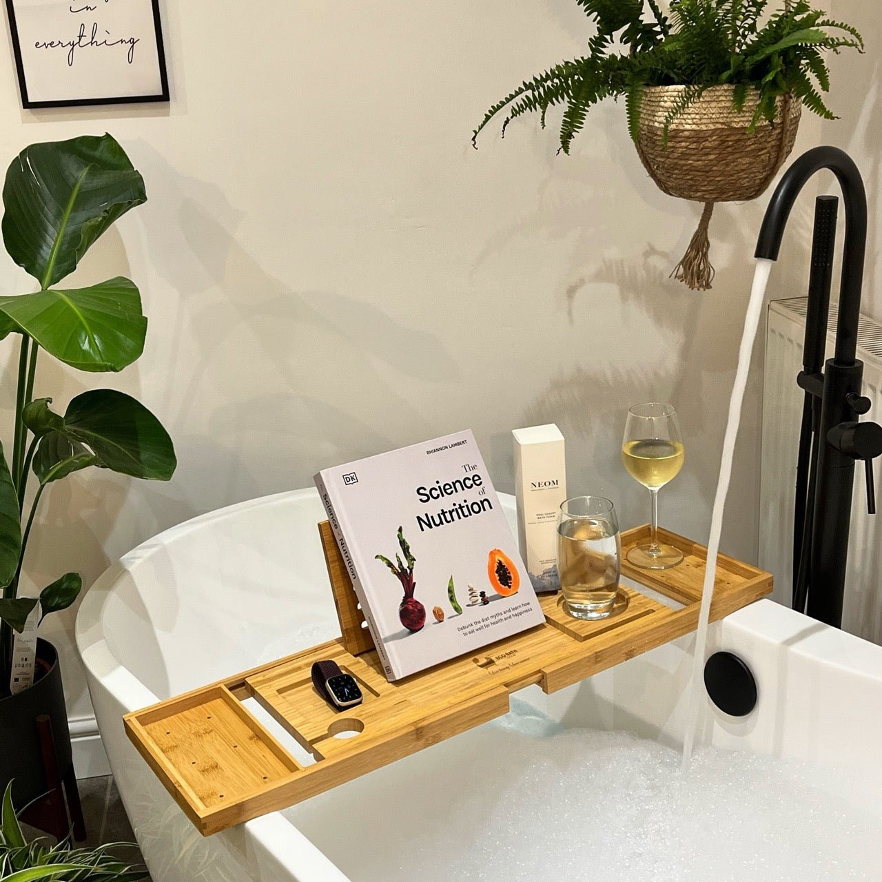 Luxury Eco-Friendly Bamboo Bath Tray - REGN