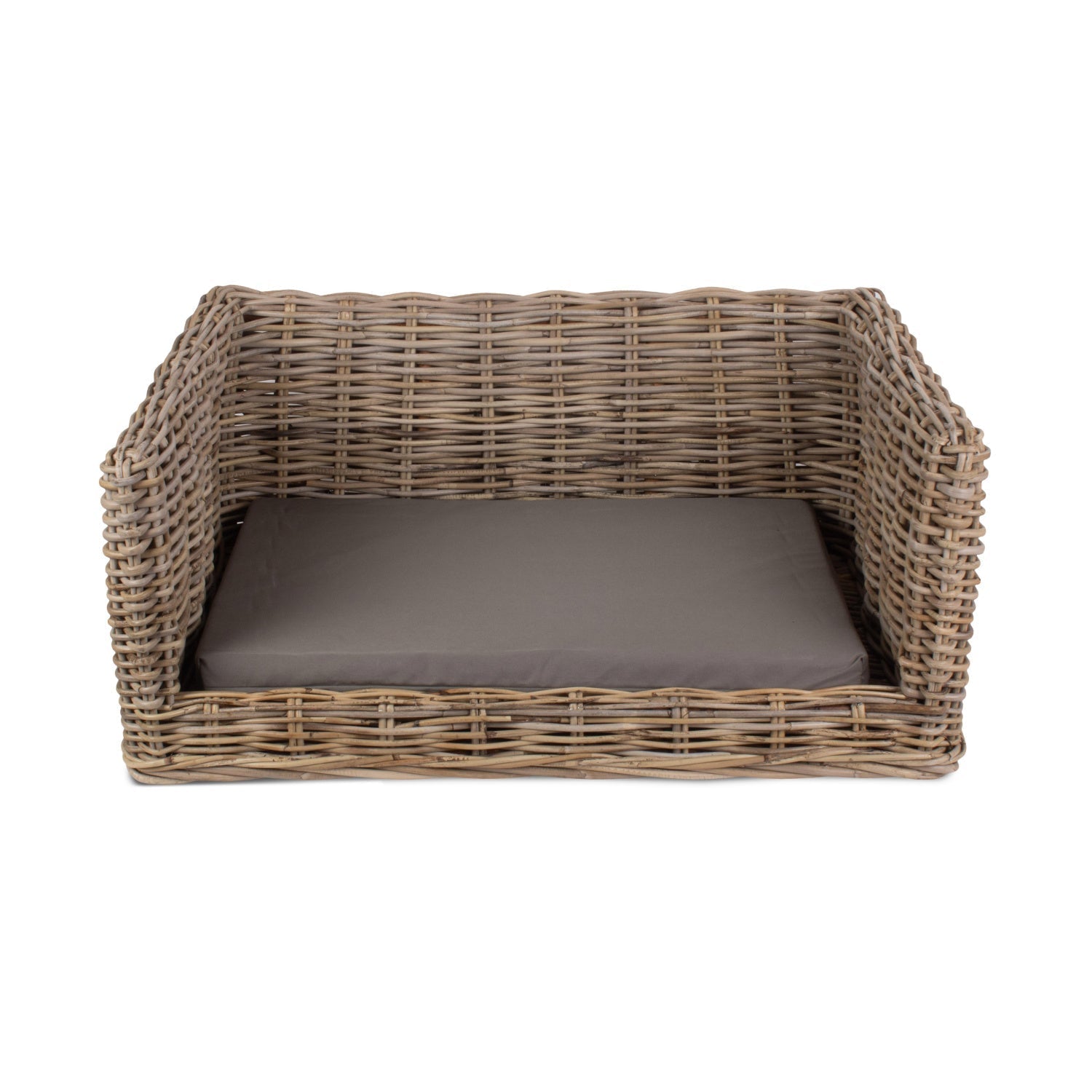 Luxury Rattan Dog Sofa Bed - Medium - REGN