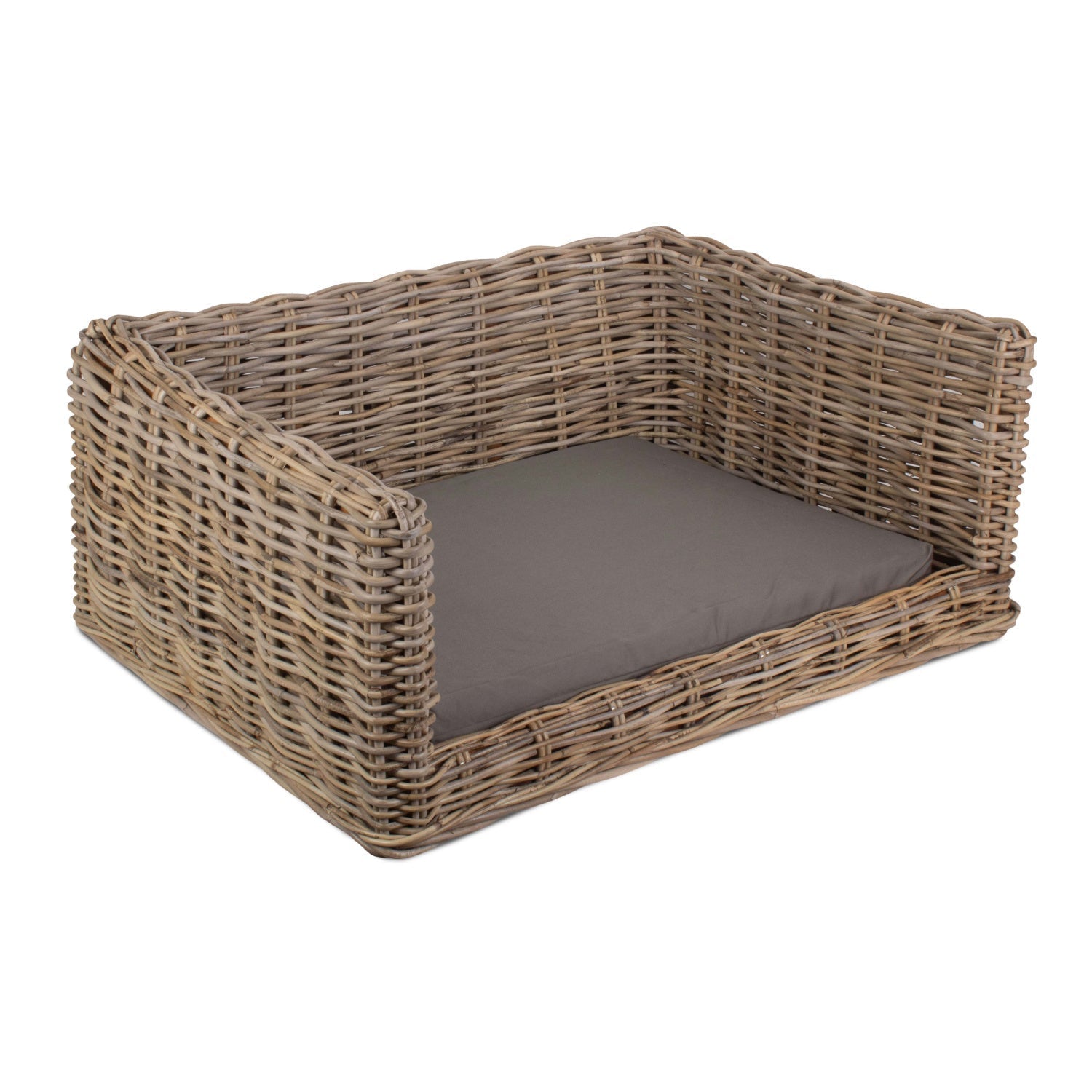 Luxury Rattan Dog Sofa Bed - Medium - REGN