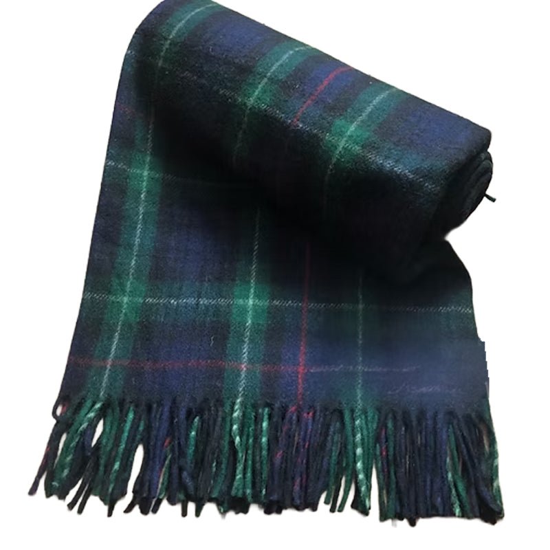 Mackenzie Recycled Wool Blanket in Classic Tartan Check - REGN