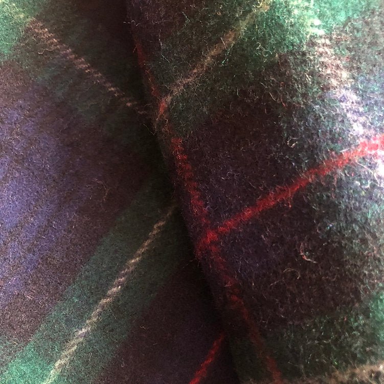 Mackenzie Recycled Wool Blanket in Classic Tartan Check - REGN