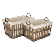 Malmö Openwork Laundry Storage Basket Set 2 - REGN