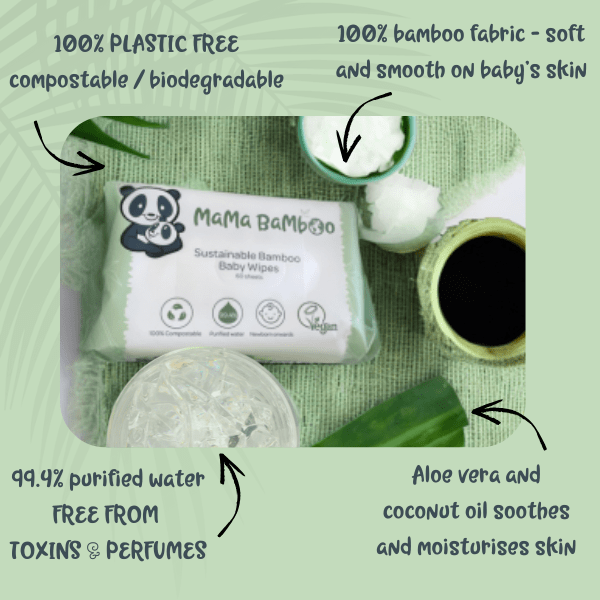 Mama Bamboo Sustainable Baby Wipes - REGN