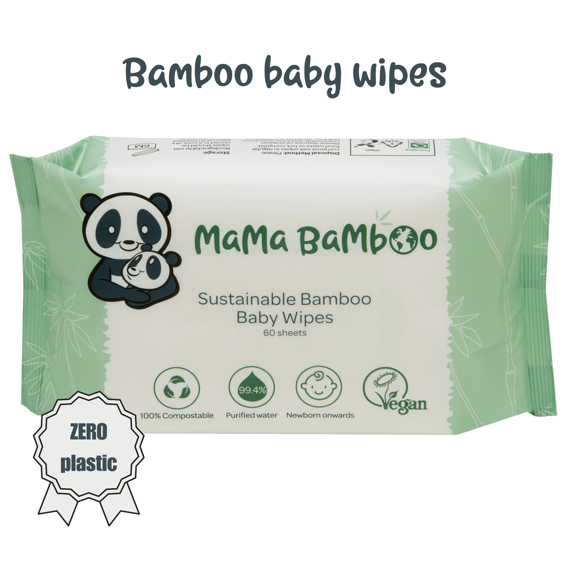 Mama Bamboo Sustainable Baby Wipes - REGN
