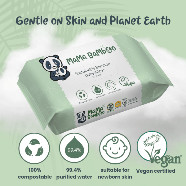 Mama Bamboo Sustainable Baby Wipes - REGN