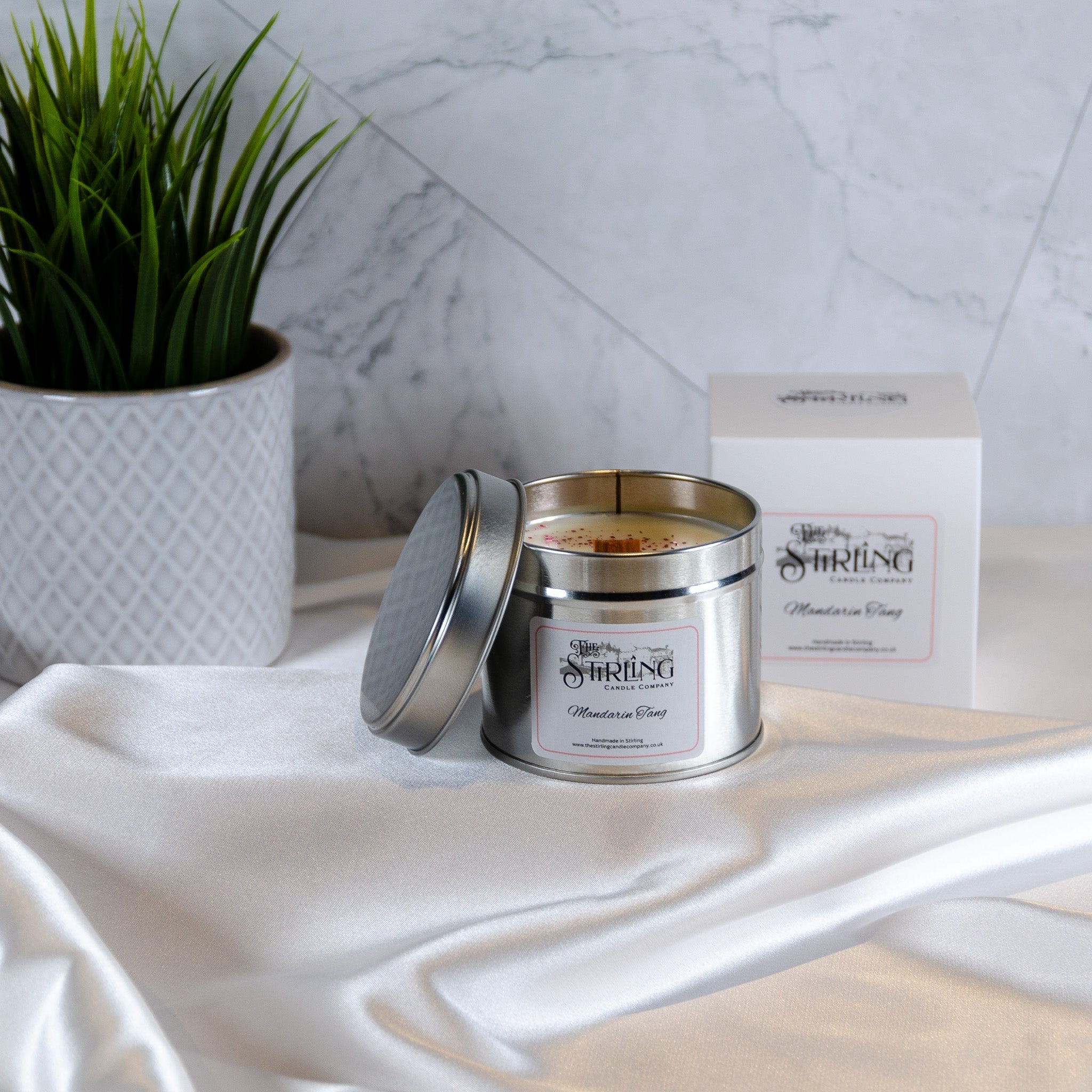 Mandarin Tang - Travel Tin Candle - Wooden Wick - REGN