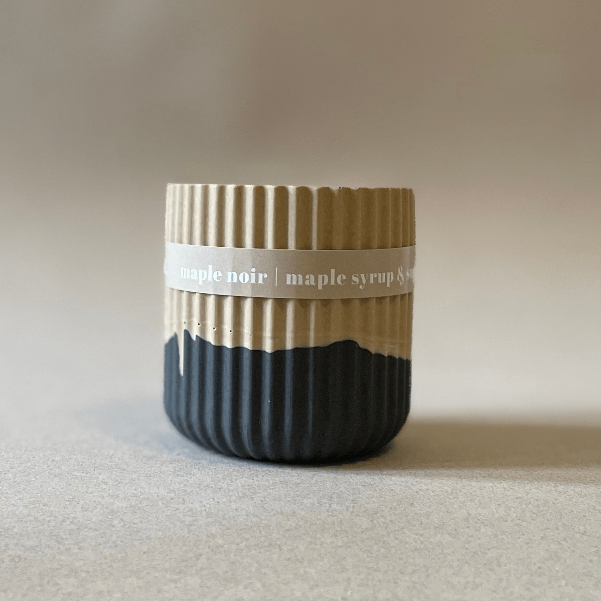 Maple Syrup Stoneware Soy Candle – Warm Scandi - Inspired Scent - REGN