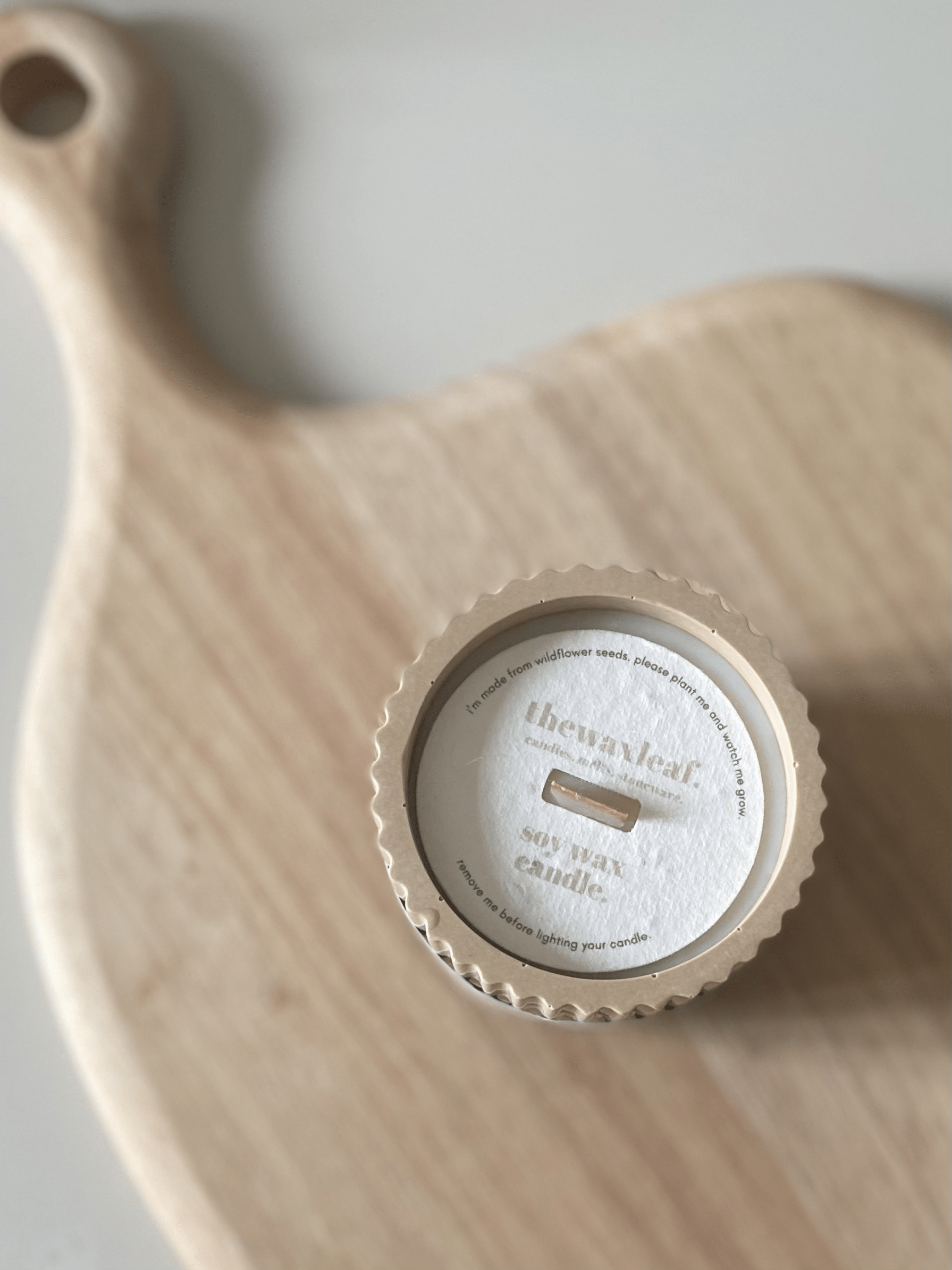 Maple Syrup Stoneware Soy Candle – Warm Scandi - Inspired Scent - REGN