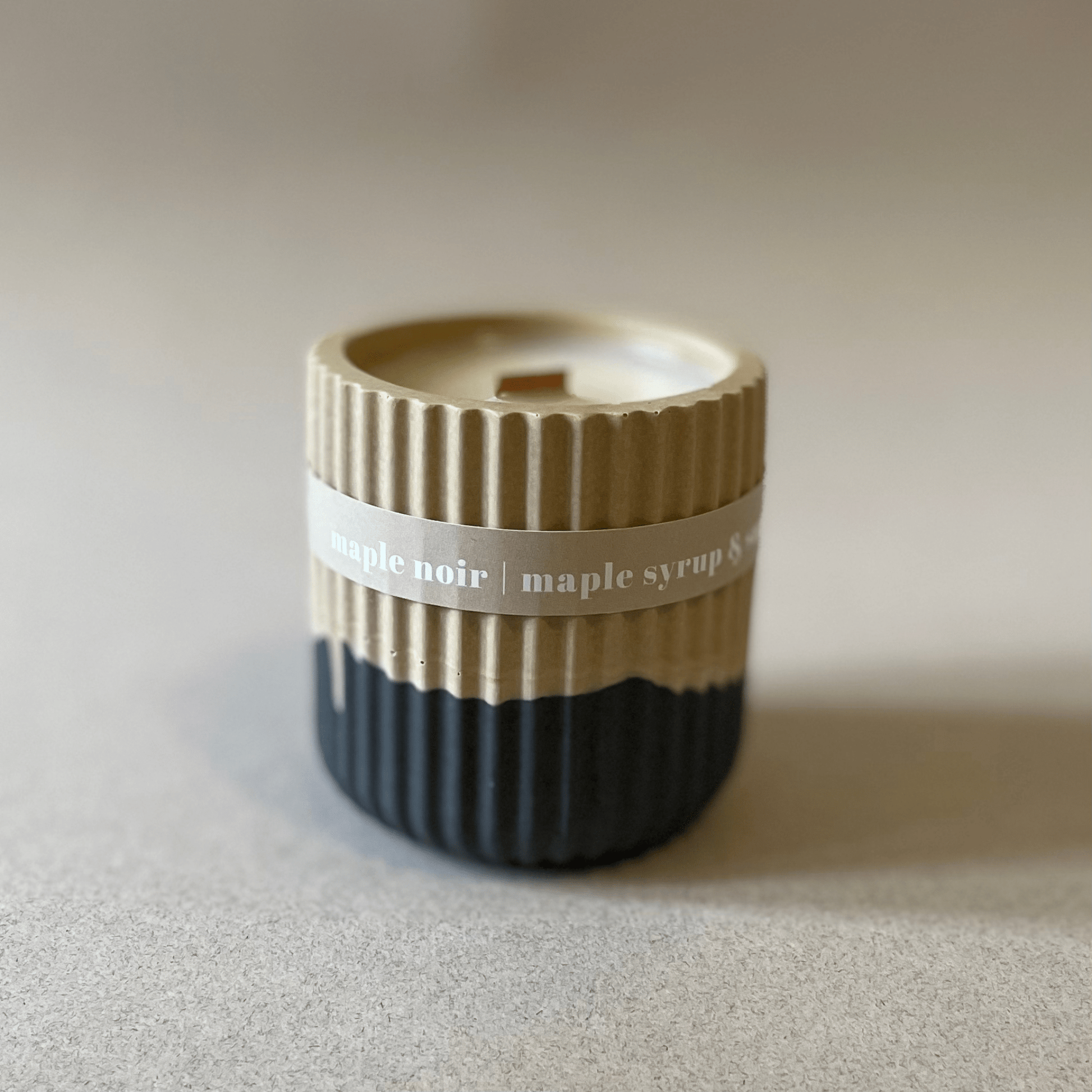 Maple Syrup Stoneware Soy Candle – Warm Scandi - Inspired Scent - REGN