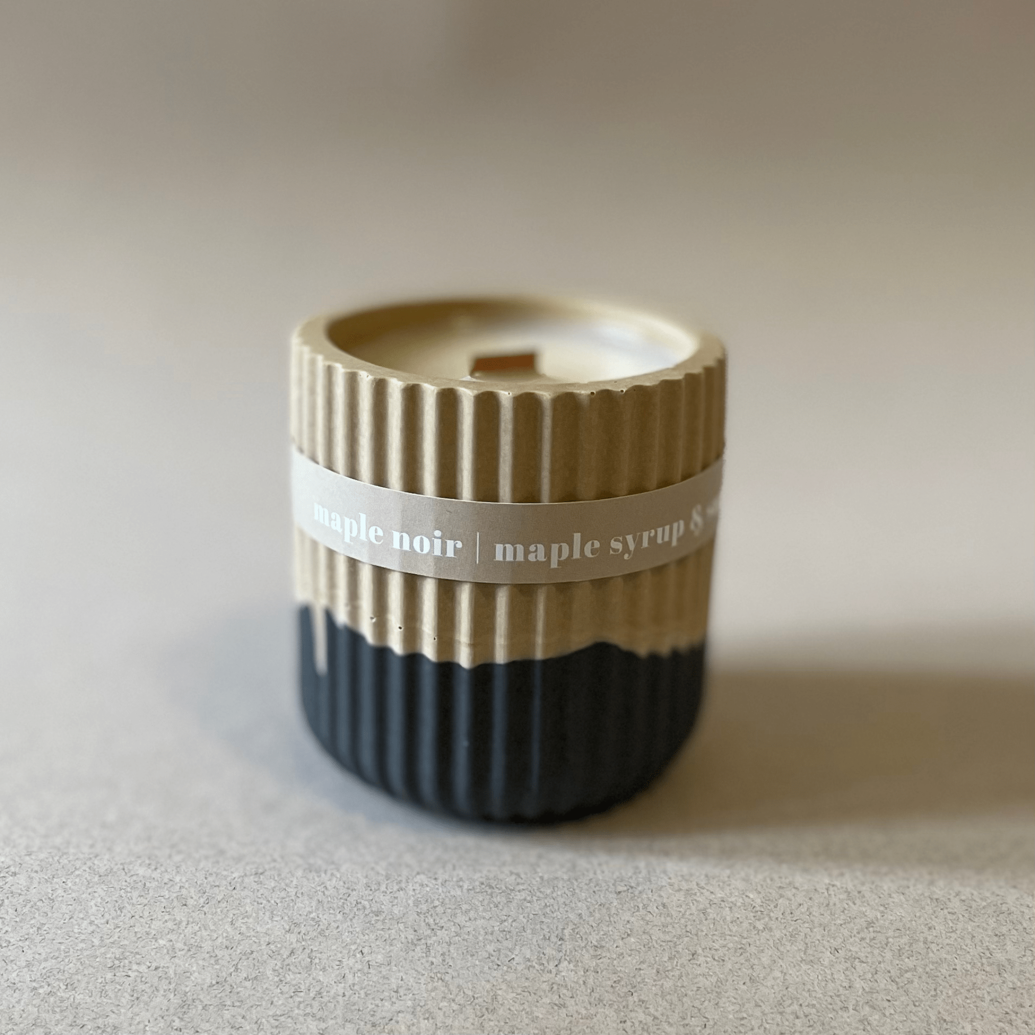 Maple Syrup Stoneware Soy Candle – Warm Scandi - Inspired Scent - REGN
