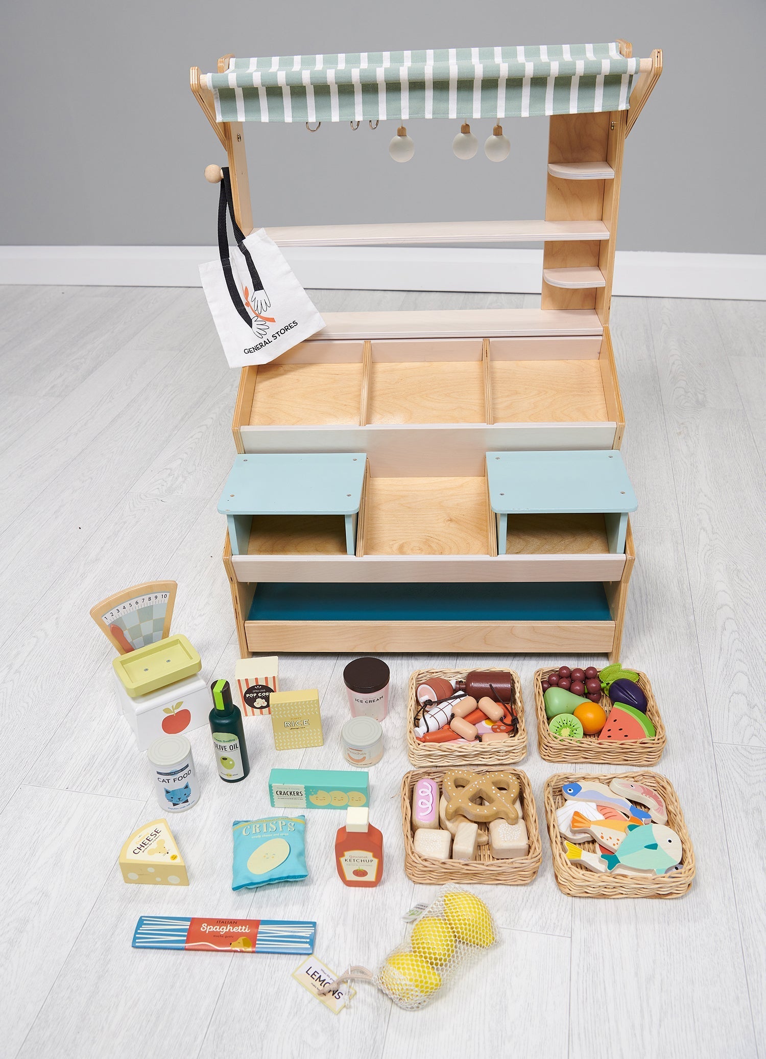 Market Day Bundle (General Stores, Scales, Grocery Set, 4 x Food Crates) - REGN