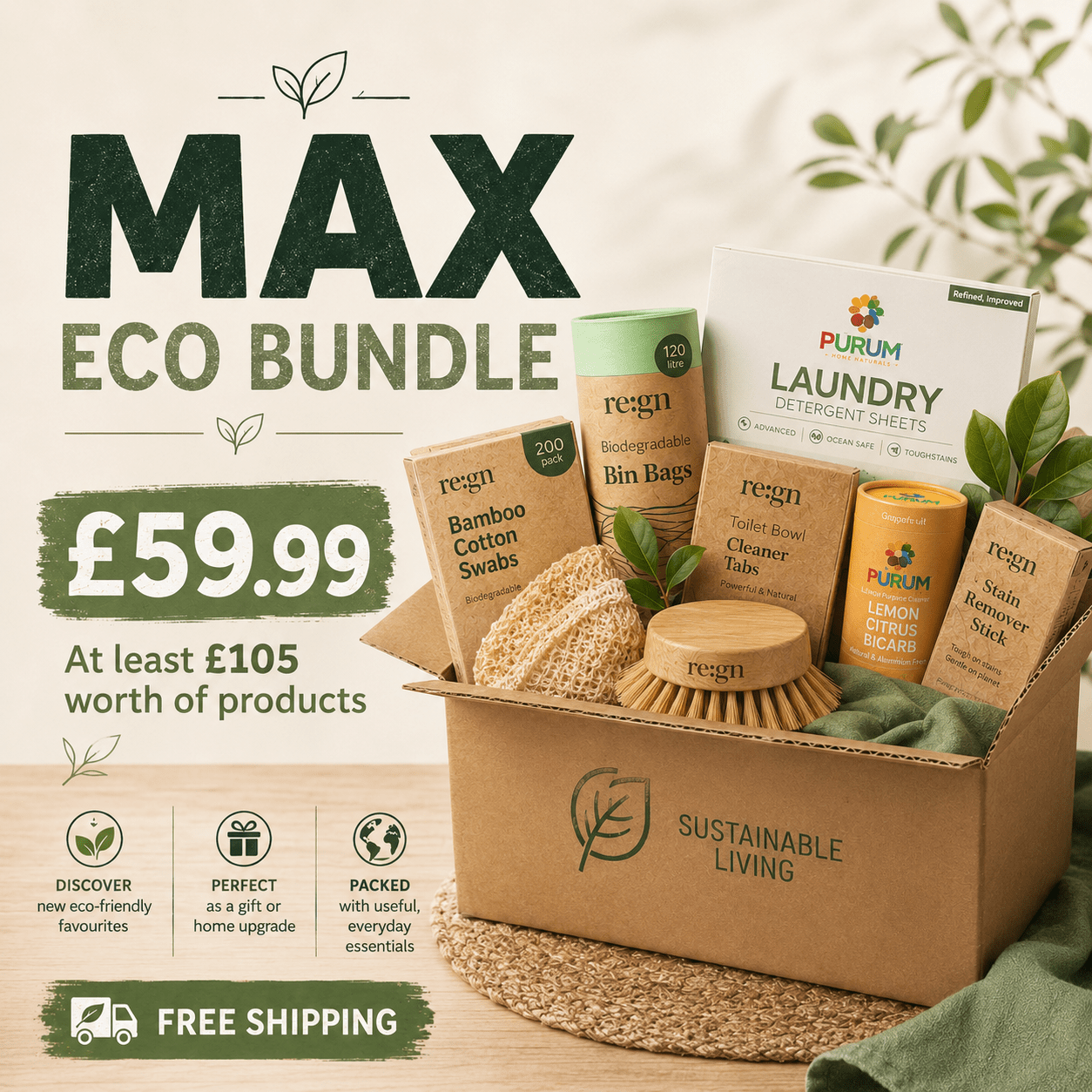 Max Value Mystery Eco Bundle – £105+ Value for Just £59.99 - REGN