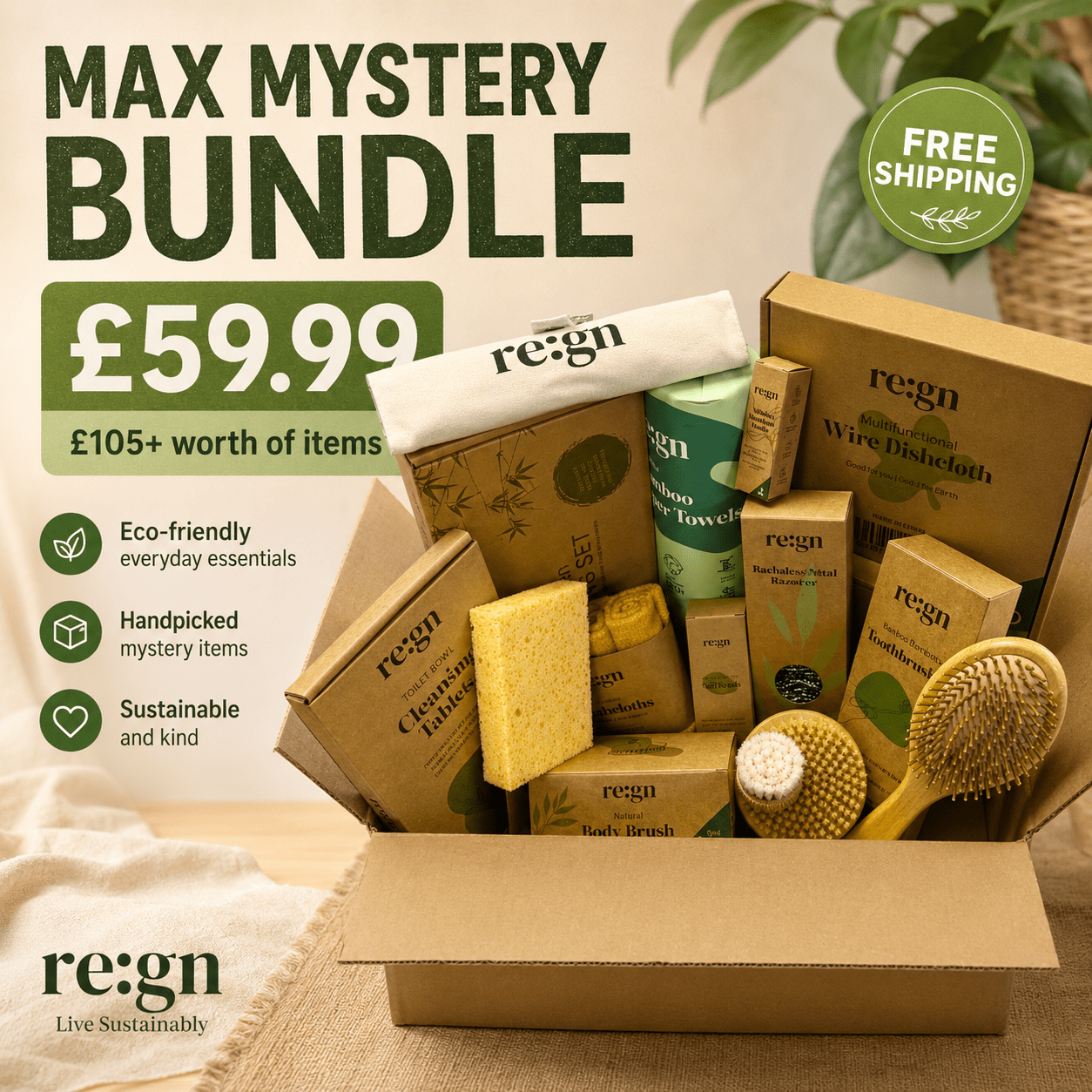 Max Value Mystery Eco Bundle – £105+ Value for Just £59.99 - REGN