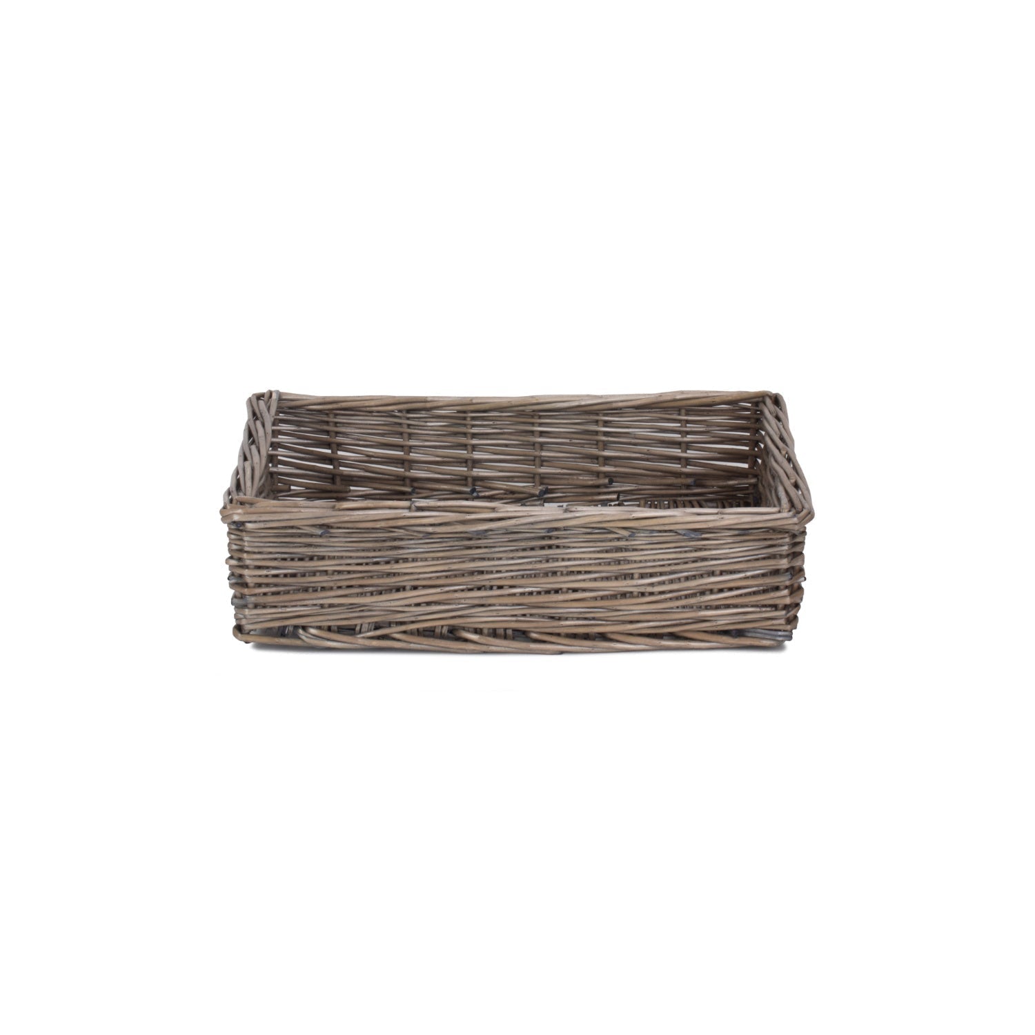 Medium Antique Wash Straight-Sided Tray Basket - REGN