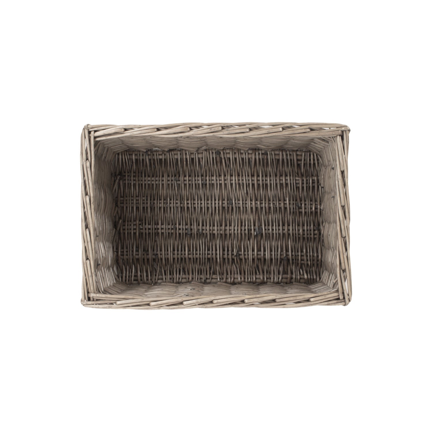 Medium Antique Wash Willow Storage Basket - REGN