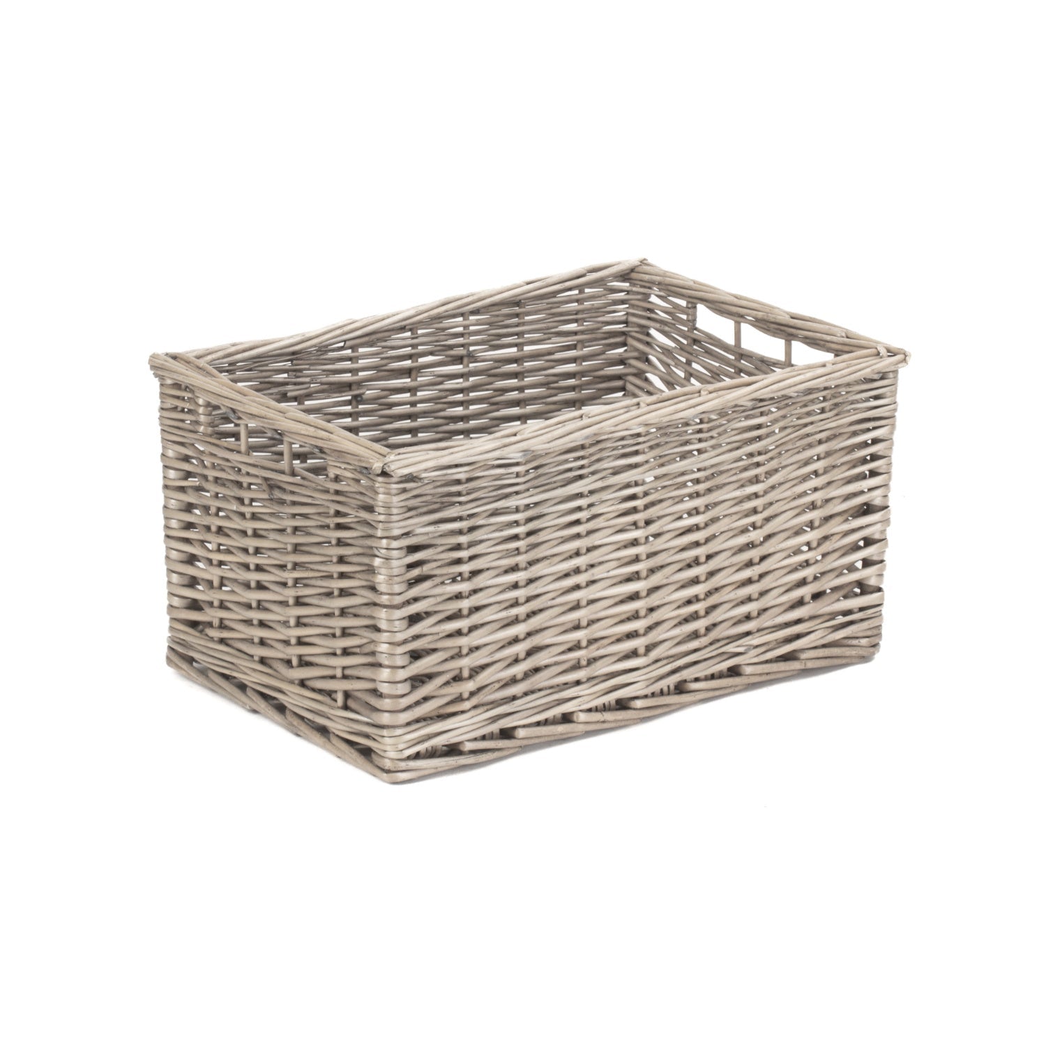 Medium Antique Wash Willow Storage Basket - REGN