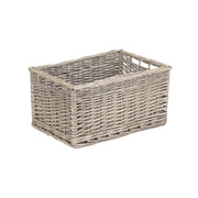 Medium Antique Wash Willow Storage Basket - REGN