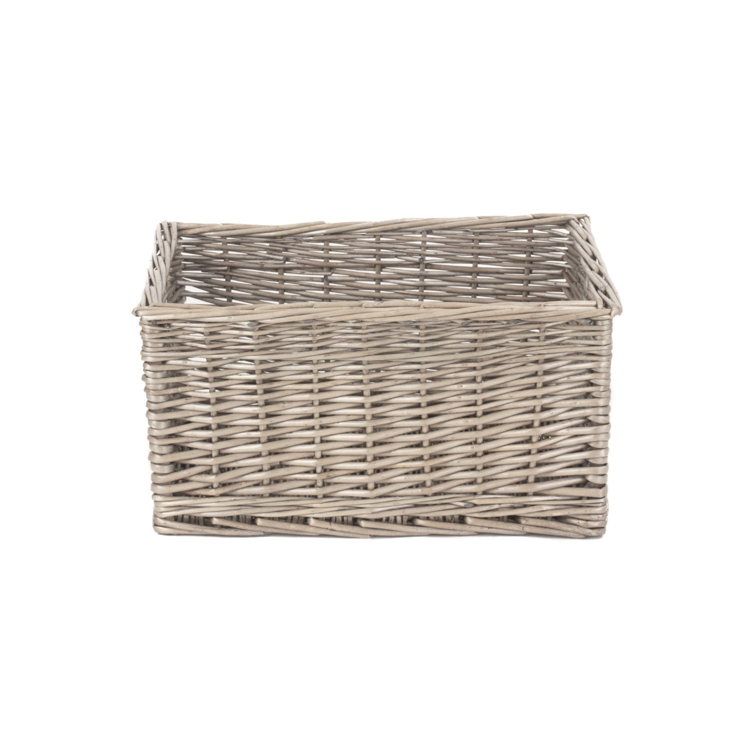 Medium Antique Wash Willow Storage Basket - REGN