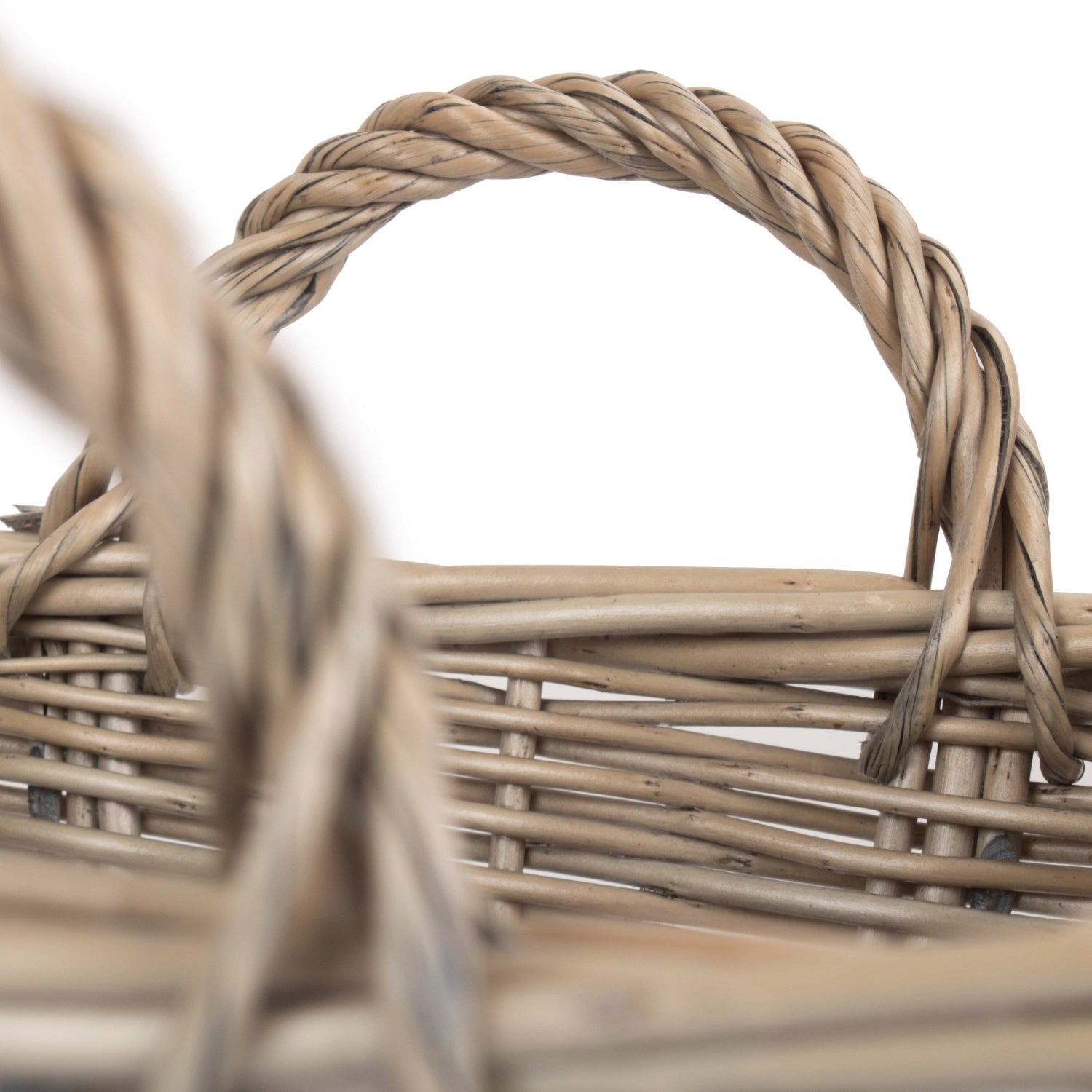 Medium Antique Wash Willow Tapered Storage Basket - REGN