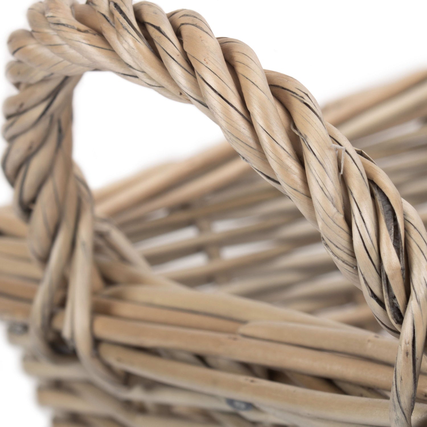 Medium Antique Wash Willow Tapered Storage Basket - REGN