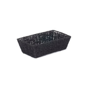 Medium Black Paper Rope Tray Basket - REGN