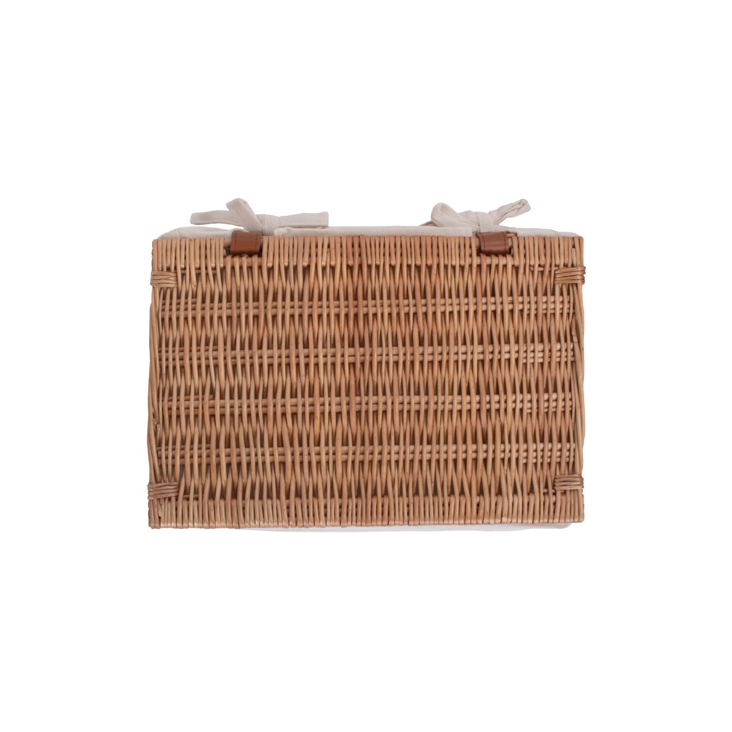 Medium Double Steamed Willow Storage Hamper with White Lining - REGN