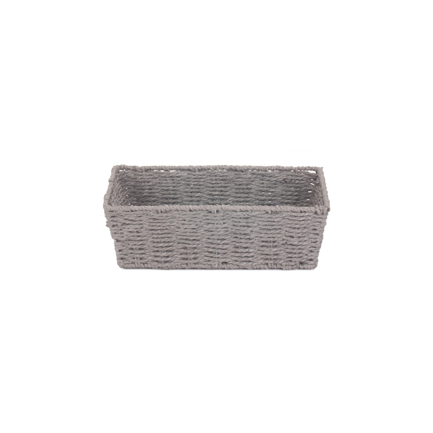 Medium Grey Paper Rope Tray Basket - REGN