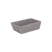 Medium Grey Paper Rope Tray Basket - REGN