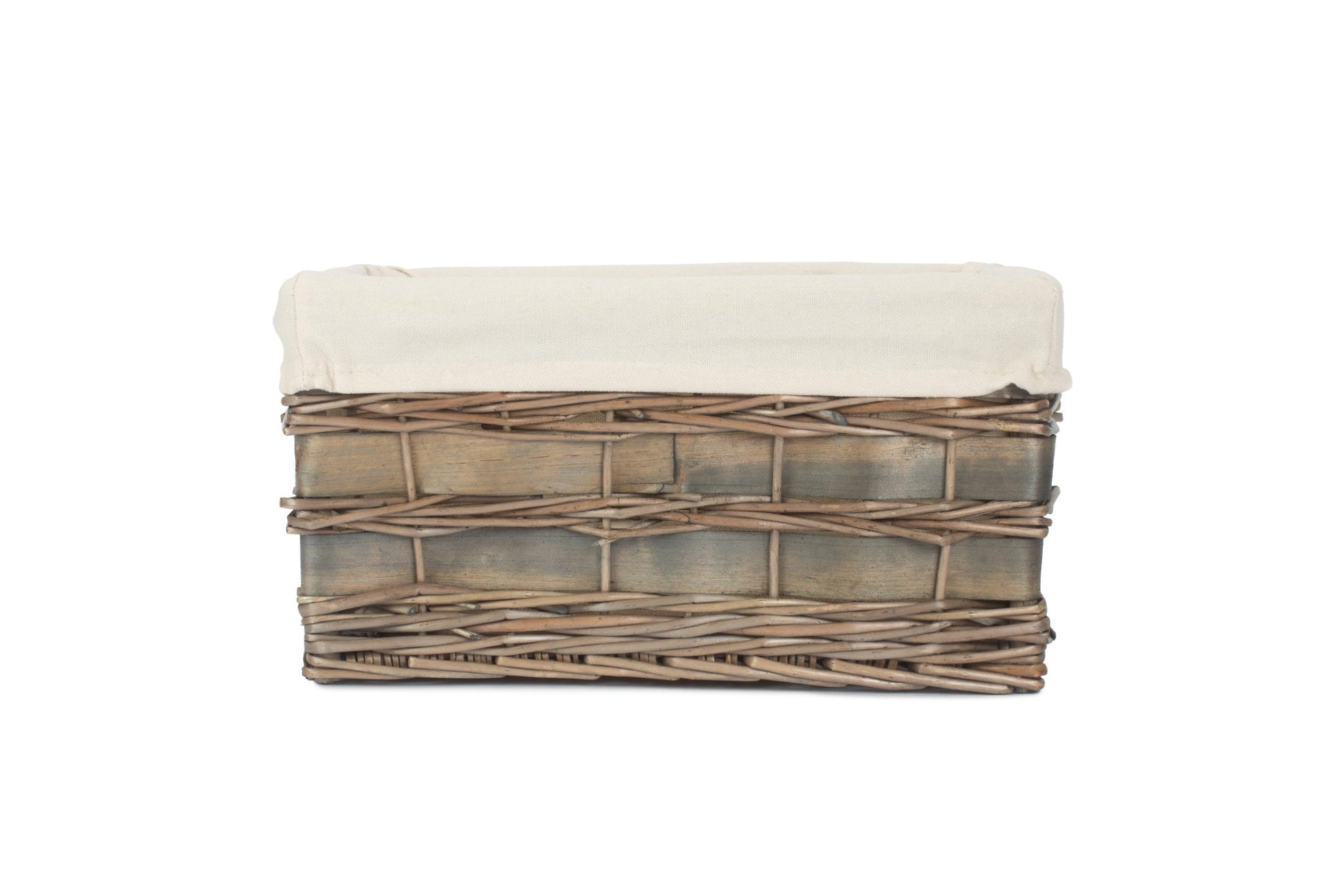 Medium Grey Scandi Storage Basket with White Lining - REGN