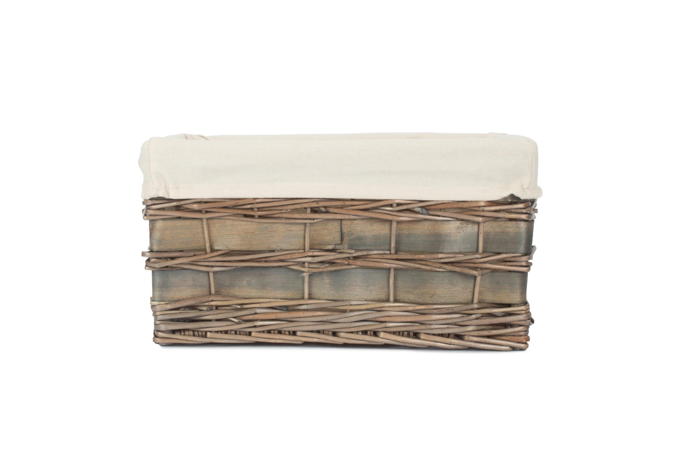 Medium Grey Scandi Storage Basket with White Lining - REGN