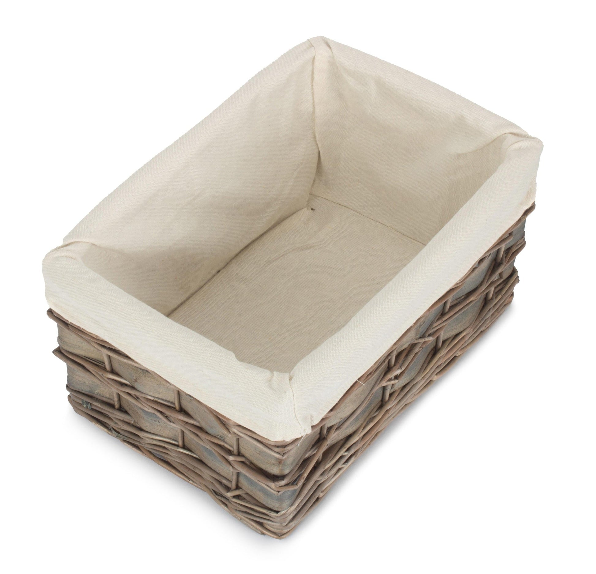 Medium Grey Scandi Storage Basket with White Lining - REGN