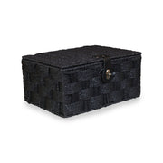 Medium Paper Rope Hamper - Black - REGN