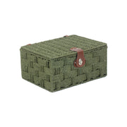 Medium Paper Rope Hamper - Forest Green - REGN