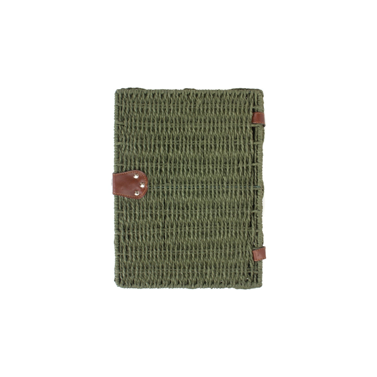 Medium Paper Rope Hamper - Forest Green - REGN
