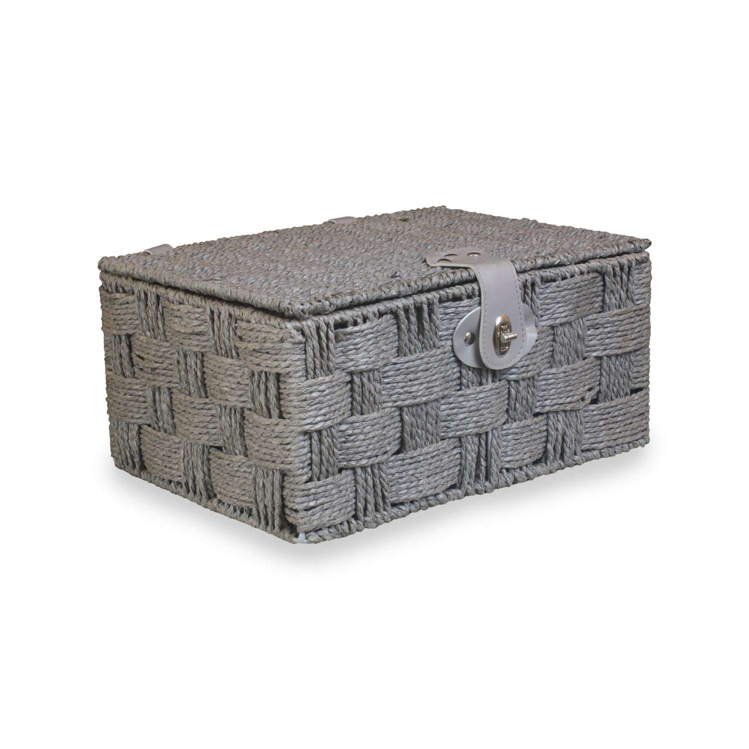 Medium Paper Rope Hamper - Grey - REGN
