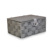 Medium Paper Rope Hamper - Grey - REGN