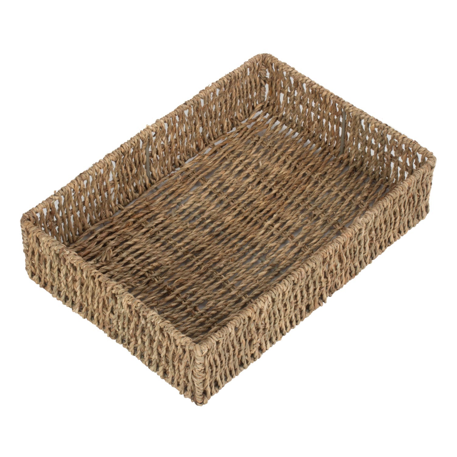 Medium Rectangular Seagrass Tray Basket - REGN