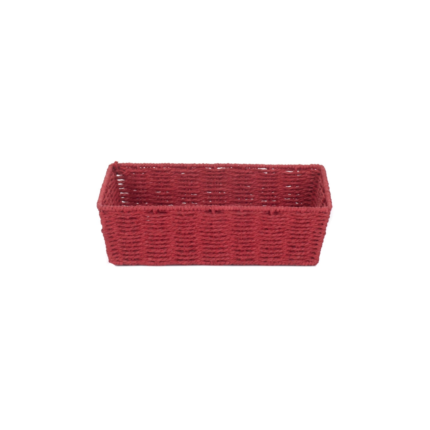 Medium Red Paper Rope Tray Basket - REGN