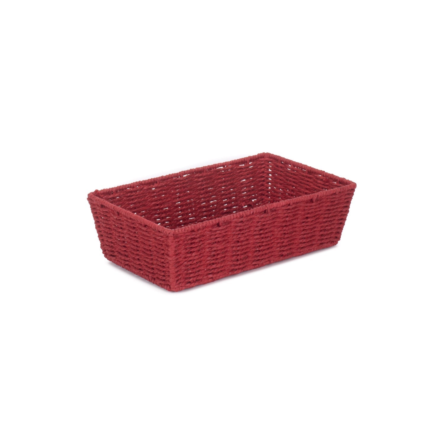 Medium Red Paper Rope Tray Basket - REGN