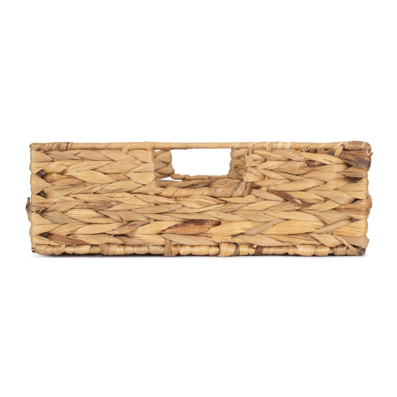 Medium Shallow Rectangular Water Hyacinth Storage Tray Basket - REGN