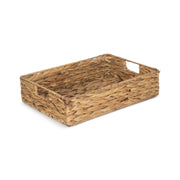 Medium Shallow Rectangular Water Hyacinth Storage Tray Basket - REGN